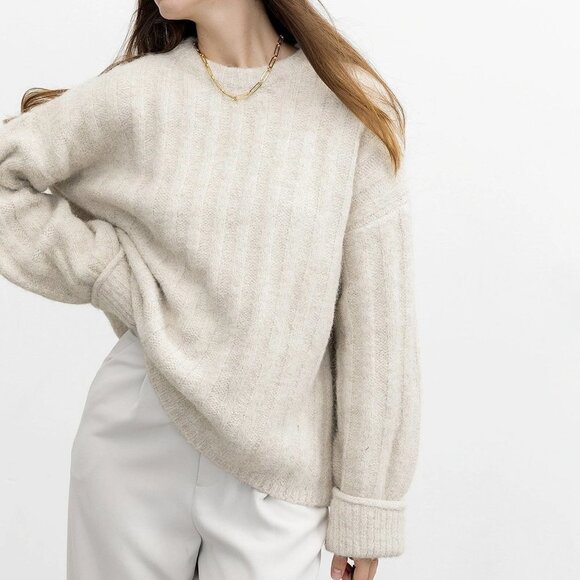 J.ing Emilie Oat Fuzzy Sweater - Picture 5 of 10